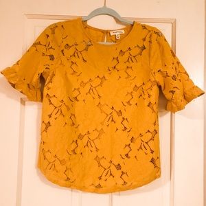 Mustard colored blouse